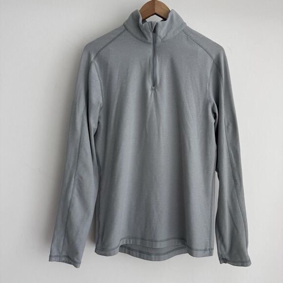 Lululemon Shirt Mens Medium Surge Half Zip Pullover Training Running Mercury - Picture 1 of 8